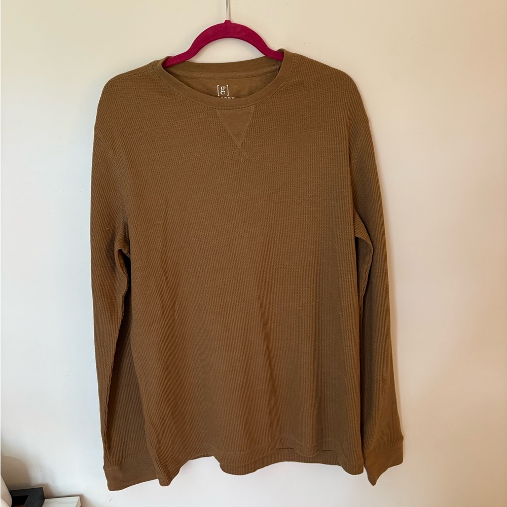 George Brown Waffle Knit Long Sleeve